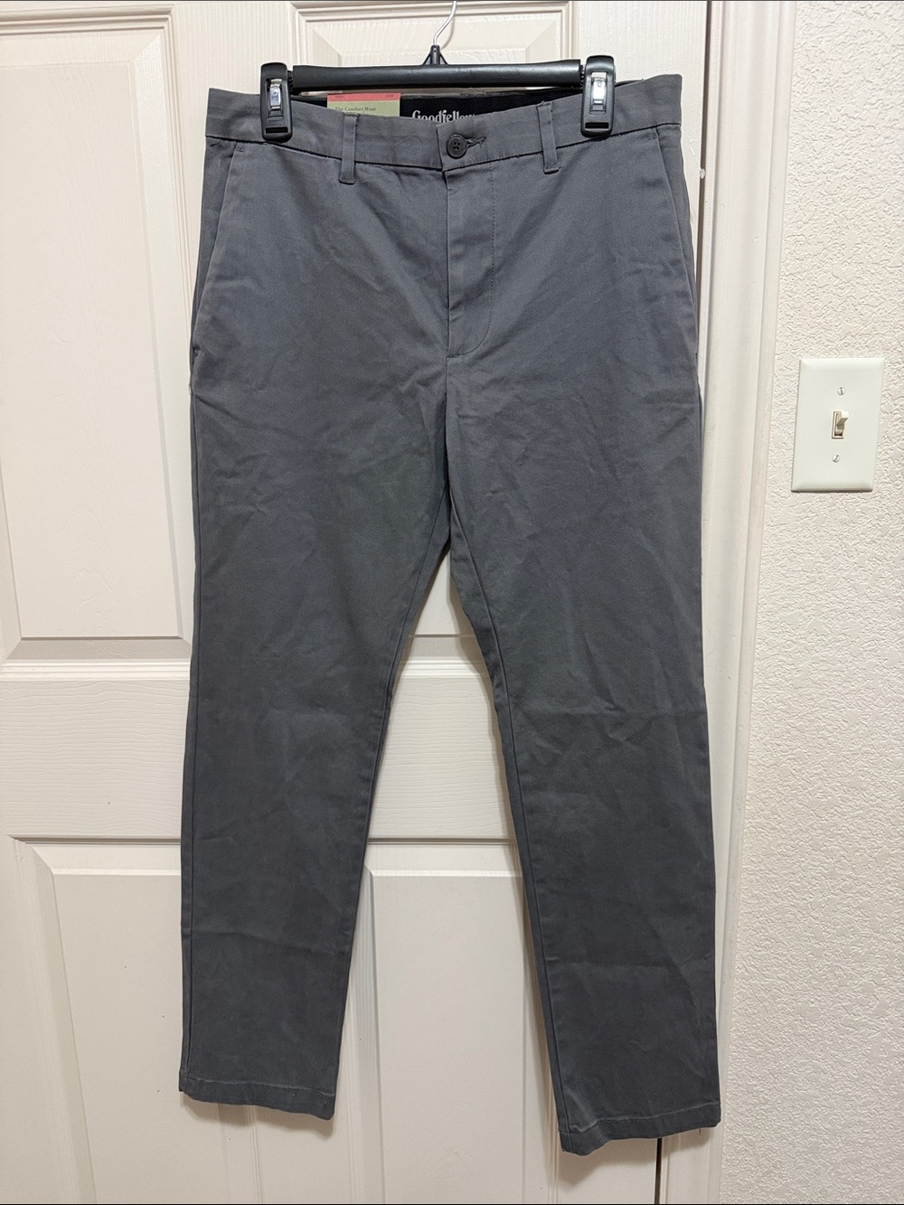 Goodfellow & Co Men's Charcoal Gray Straight-Leg Chinos